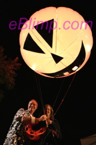 pumkin blimp with lighting for entertainment